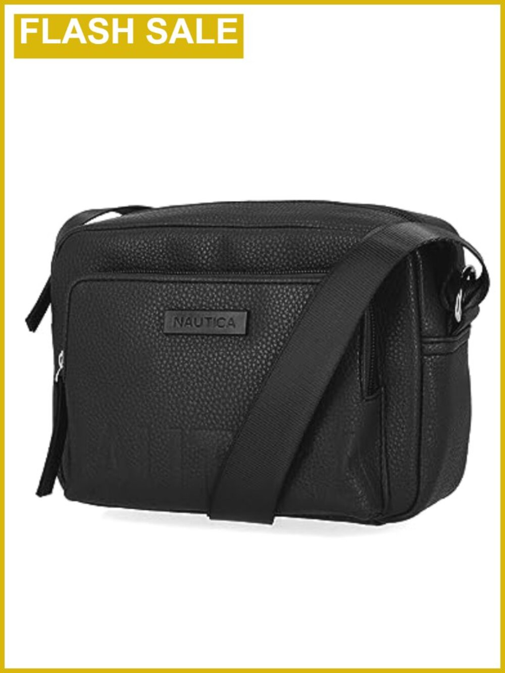 Women's Adjustable Crossbody Bag Purse Faux Leather Nylon Zipper Pockets